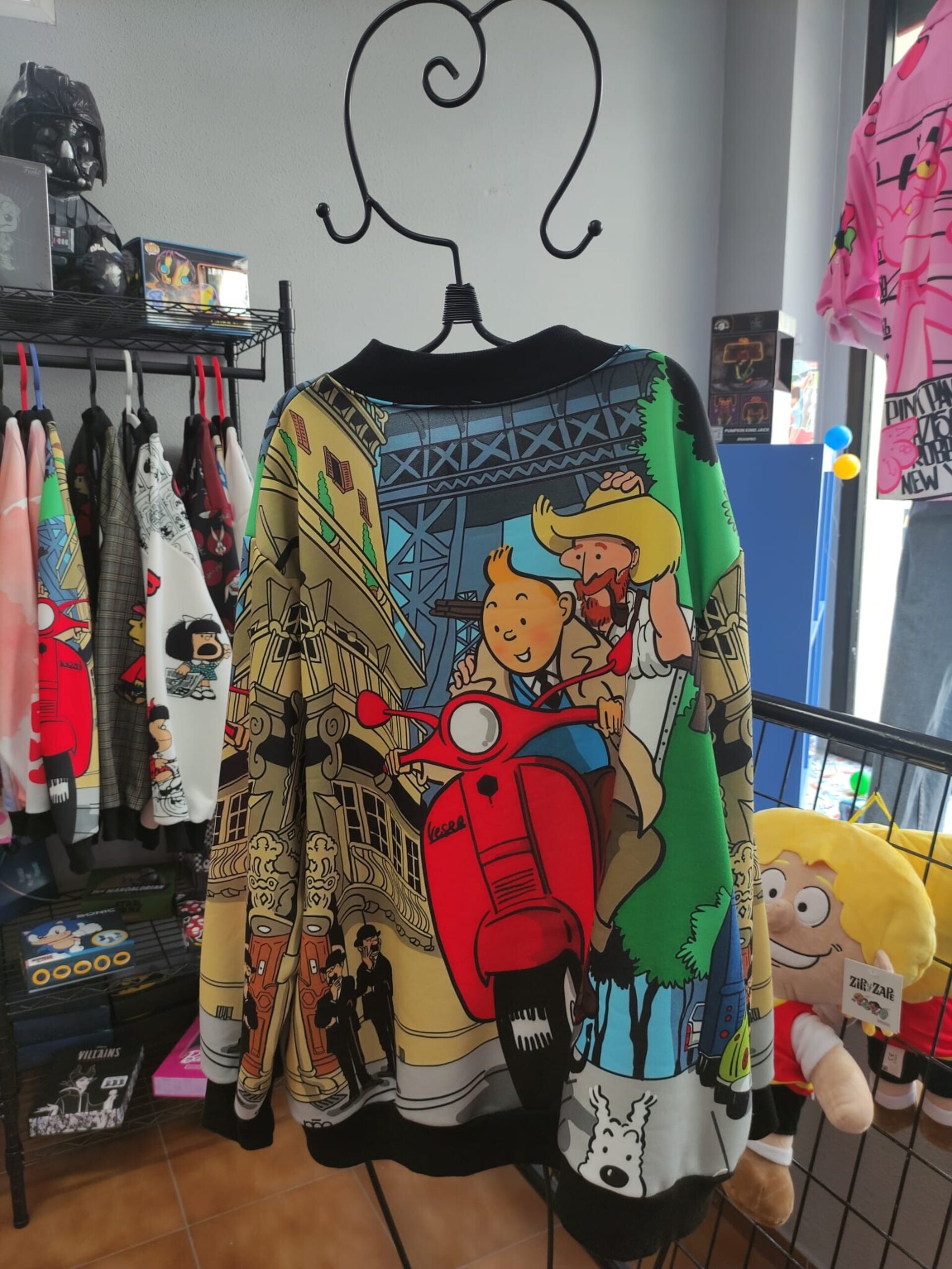 BOMBER Tintín oversize afelpada - 3