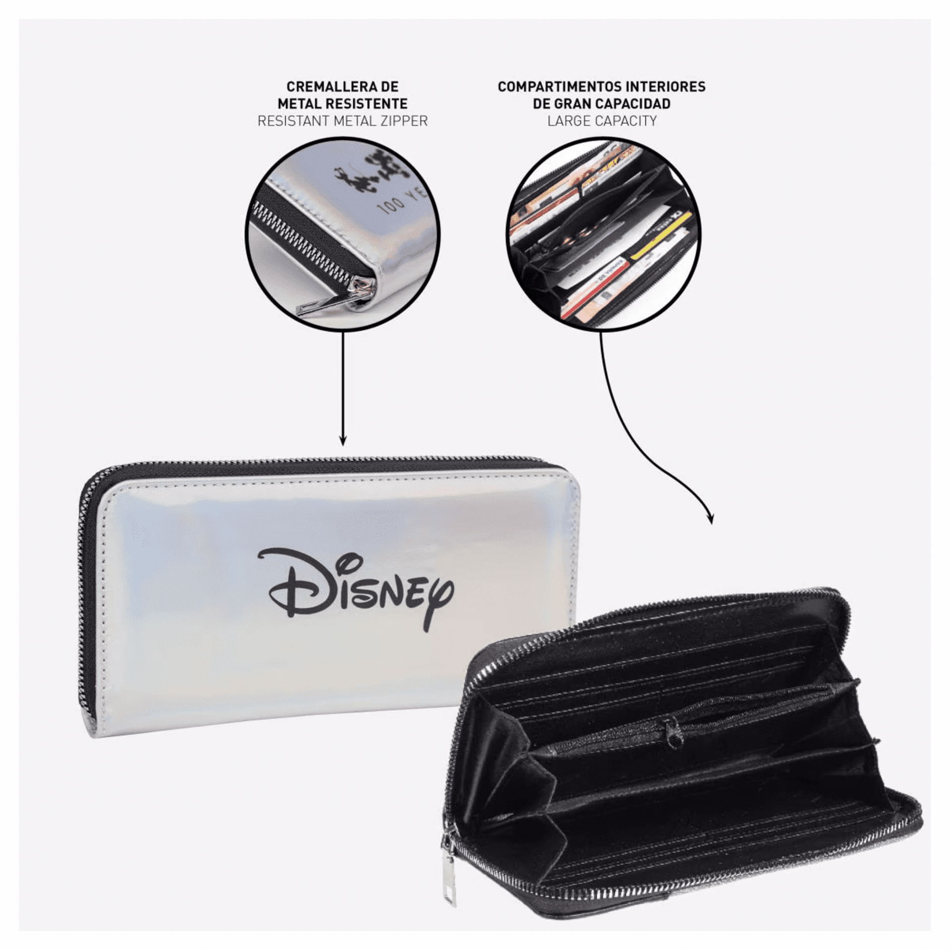CARTERA BILLETERO DISNEY 100 YEARS - 3