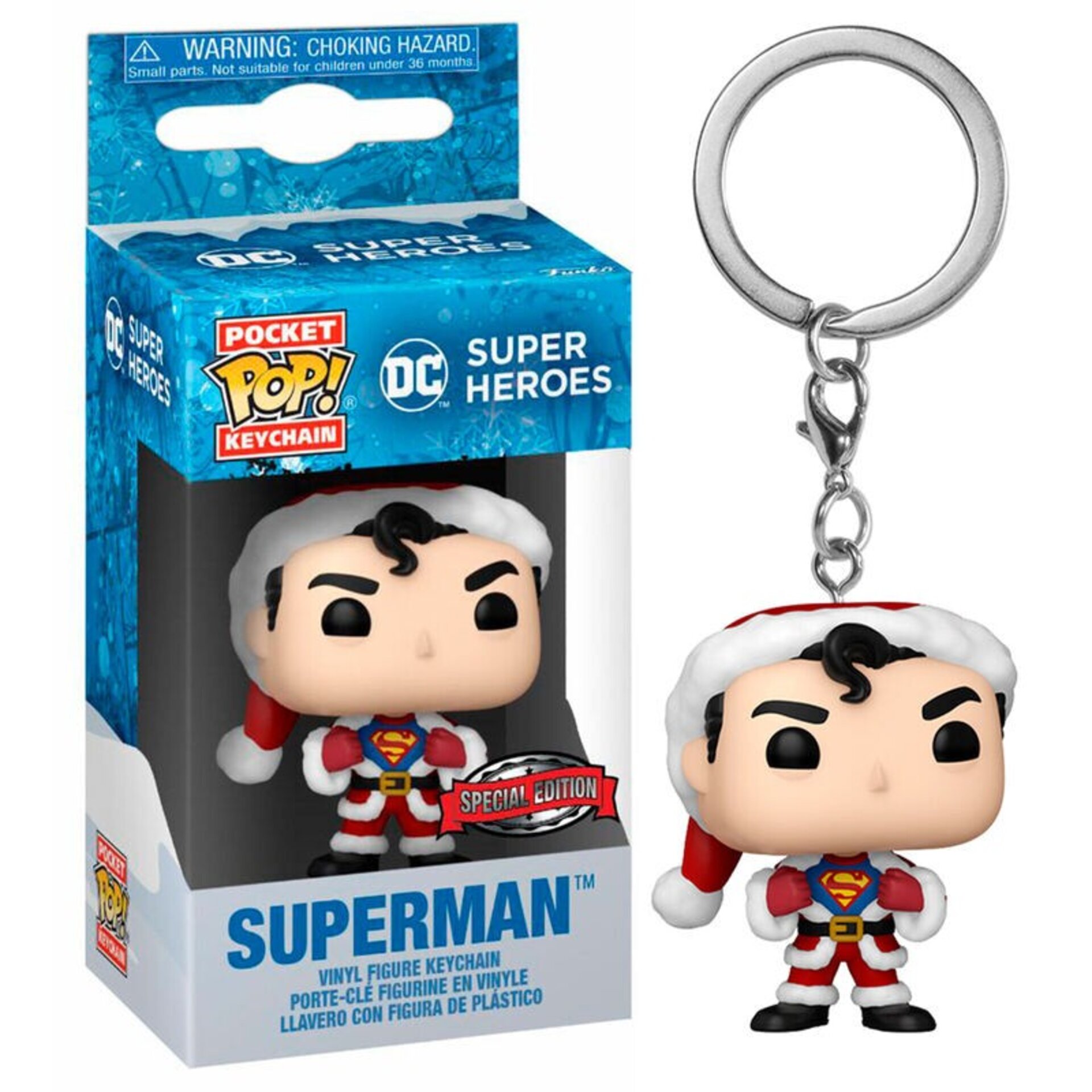 Llavero Pocket POP DC Comics Holiday Superman - 1