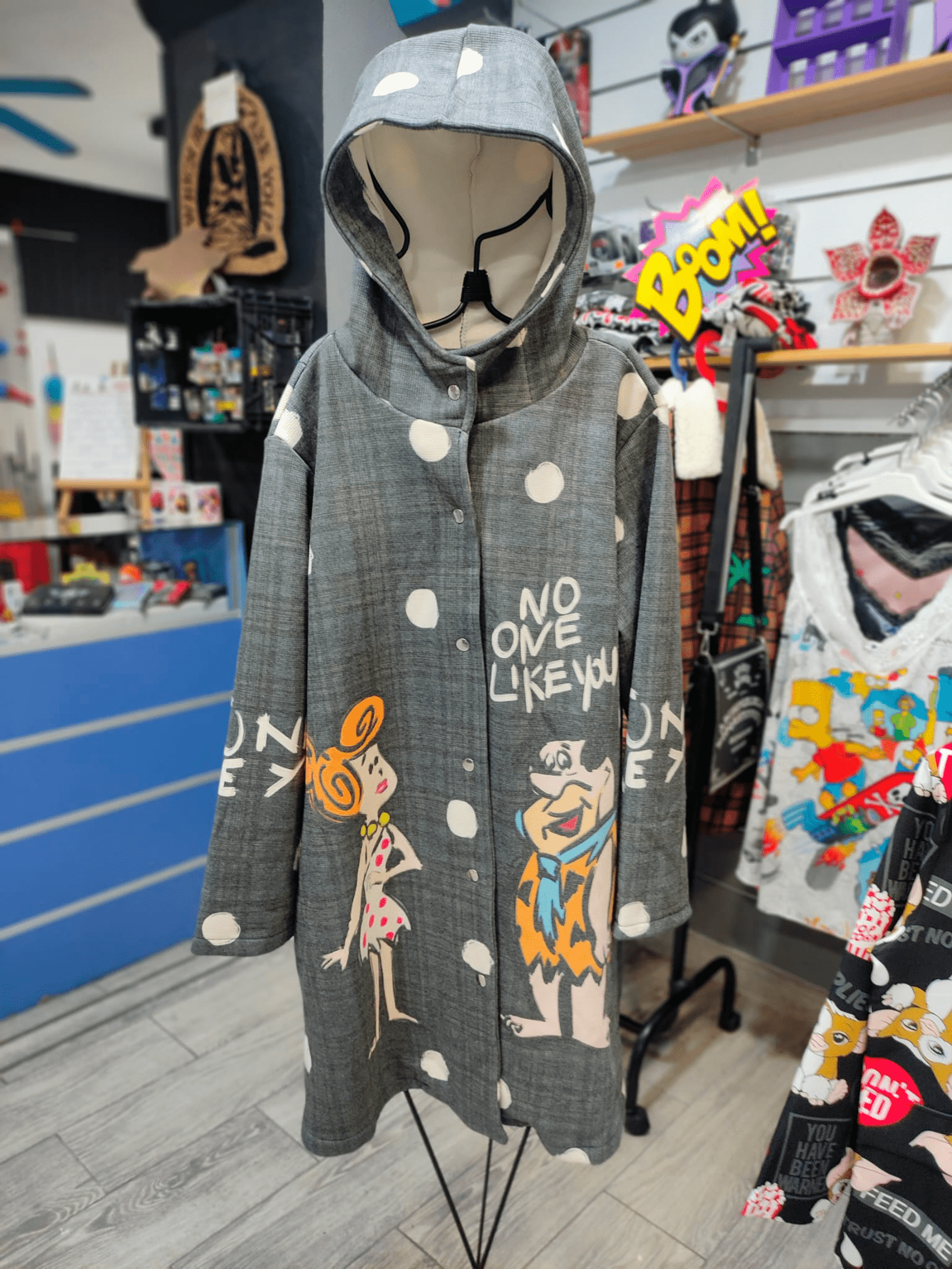 ABRIGO Franela Capucha Los Picapiedra - 2