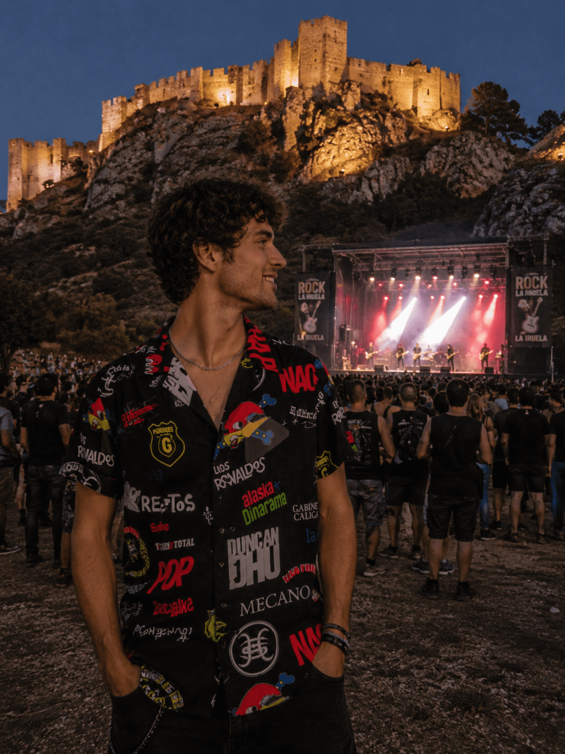 Camisa diseño exclusivo años 80 música española - 1