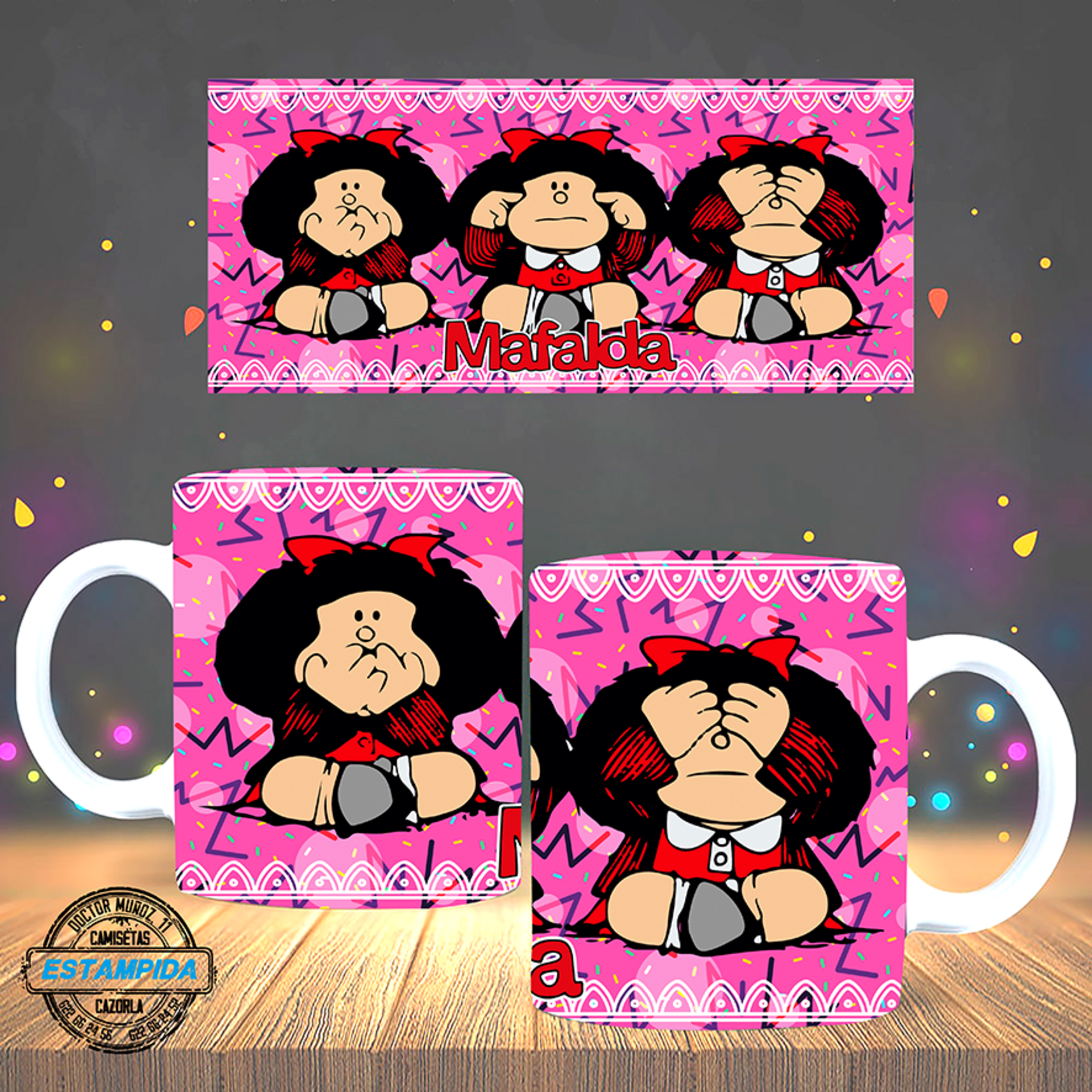 TAZA MAFALDA MONOS - 1